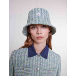 Pantalon large en tweed