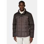 Bomber Flyn En Flanelle Et Tissu Tech En Plume