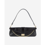 Pochette Longue En Cuir Noir