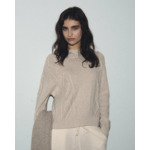 Pull Col Montant Torsades