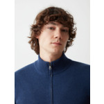 Pull zippé en cachemire mélangé