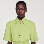 Robe courte boutonnée