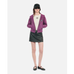 Sweatshirt À Capuche Blason Violet Femme