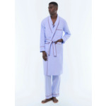 Robe de chambre en popeline de coton