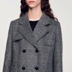 Manteau long à carreaux