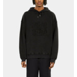 Sweatshirt À Capuche Noir Avec Broderie Logo Homme