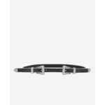 Ceinture En Cuir Avec Double Boucles Strass