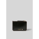 Porte carte cuir coeur doré