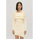 Robe asymétrique maille