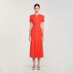 Robe longue en maille