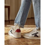 Baskets blanches & bleu marine