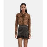 Mini Jupe A Details Plisses