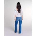 Top à manches bouffantes