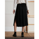 JUPE SATIN FENTE
