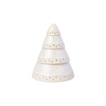 Winter Glow - Photophore, blanc, en porcelaine