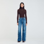 Jean flare flammes