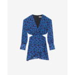 Robe Courte Imprimée Col V Nudica