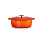 Cocotte ovale 27cm en fonte émaillée volcanique