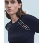 Top Manches Courtes Ouvertures et Broderies