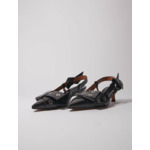 Escarpins pointus à détail noeud