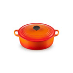 Cocotte ovale 27cm en fonte émaillée volcanique