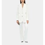 Pantalon Tailleur Blanc Femme