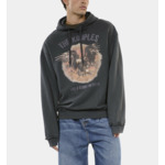 Sweatshirt À Capuche Et Sérigraphie Noir Homme