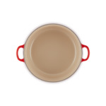 Cocotte ronde 28cm en fonte émaillée cerise