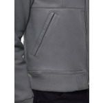 Blouson en cuir d'agneau certifié