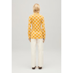 Cardigan carreaux jaune