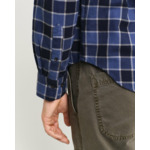 Regular Fit Checked Herringbone Shi