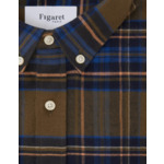 Chemise Gaspard à carreaux kaki