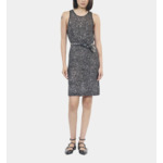 Robe Courte À Sequins En Maille Noire Femme