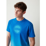 T-shirt en coton imprimé dégradé