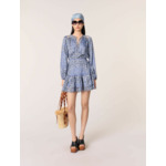 Robe courte fluide imprimée