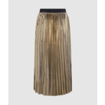 METALLIC PLEATED SKIRT