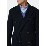 Manteau Croisé En Laine Mélangée