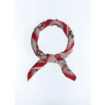 Bandana en laine et soie à motif