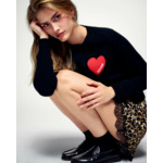 Pull Col Rond Cœur Broderie Future