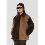 Manteau Magritte-Chocolat en Polyester