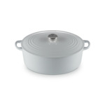Cocotte ovale 31cm en fonte émaillée vapeur