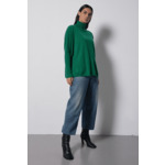 Pull poncho col roulé cachemire Margareth BOTANIQUE