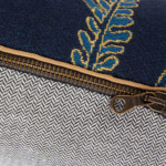 Yves Delorme - Housse de coussin en coton bleu, Ischia