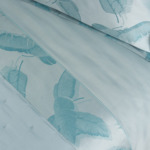 Yves Delorme - Drap plat en satin de coton bleu, Le Cap