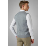 Gilet Gris En Laine Mérinos