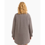 Caban coat-milk/liq/black pied