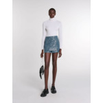 Short trompe l'œil en tweed