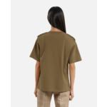 T-Shirt Manches Courtes Avec Details Epaules