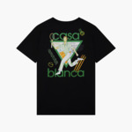 Casablanca T-Shirt Le Jeu de Couleur Noir