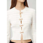 Pull maille fine noeuds